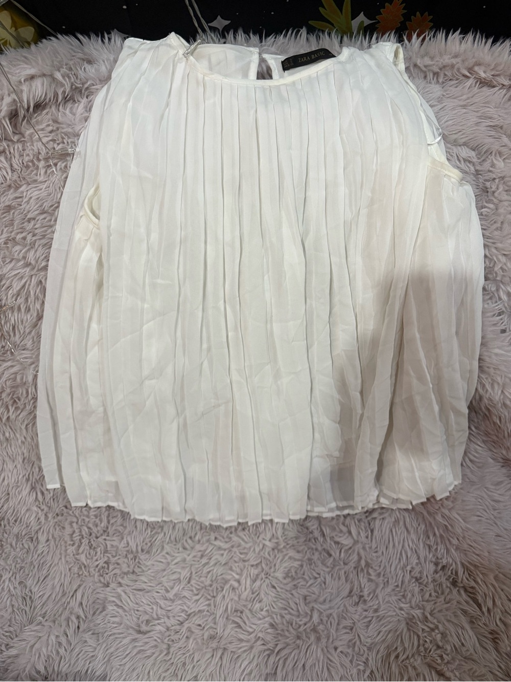 Pleated White Skirt - Zara Basic